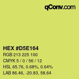 カラーコード: HEX #D5E164 | qconv.com