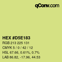 Color code: HEX #D5E183 | qconv.com