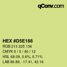 Color code: HEX #D5E188 | qconv.com