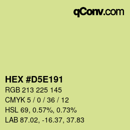 Color code: HEX #D5E191 | qconv.com