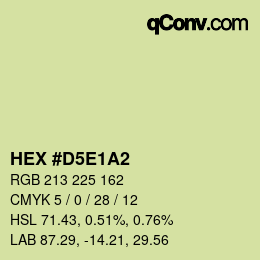 Color code: HEX #D5E1A2 | qconv.com
