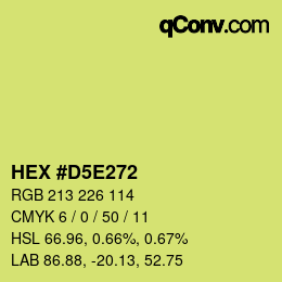 Color code: HEX #D5E272 | qconv.com