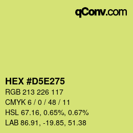 Color code: HEX #D5E275 | qconv.com