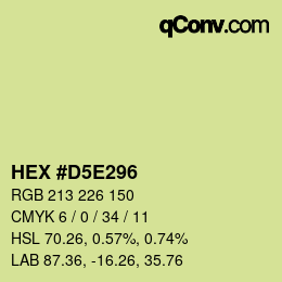 Color code: HEX #D5E296 | qconv.com