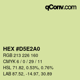Color code: HEX #D5E2A0 | qconv.com