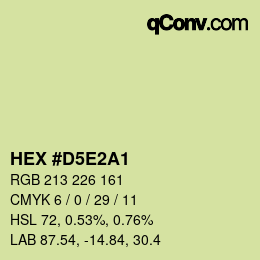 カラーコード: HEX #D5E2A1 | qconv.com