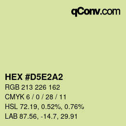 Color code: HEX #D5E2A2 | qconv.com