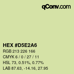 Color code: HEX #D5E2A6 | qconv.com