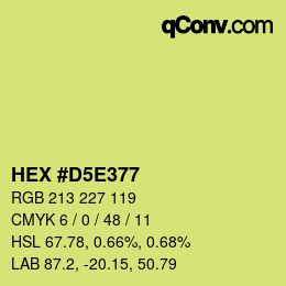 Color code: HEX #D5E377 | qconv.com