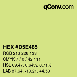 Color code: HEX #D5E485 | qconv.com
