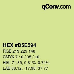 Color code: HEX #D5E594 | qconv.com