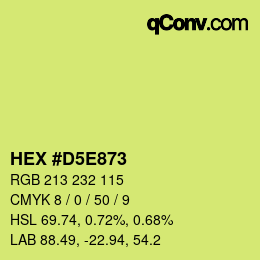 Color code: HEX #D5E873 | qconv.com