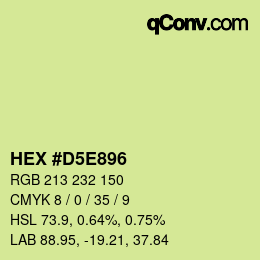Color code: HEX #D5E896 | qconv.com