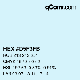 Color code: HEX #D5F3FB | qconv.com