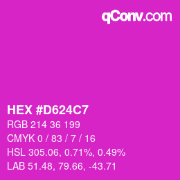 Color code: HEX #D624C7 | qconv.com