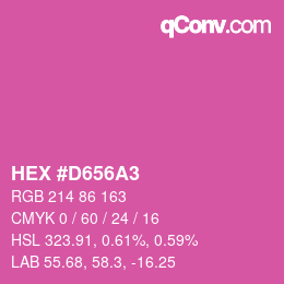 Color code: HEX #D656A3 | qconv.com