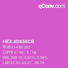Color code: HEX #D656CB | qconv.com