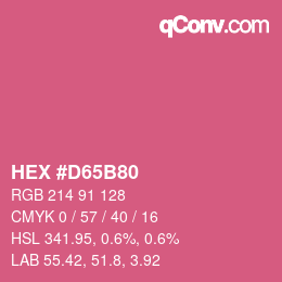 Código de color: HEX #D65B80 | qconv.com