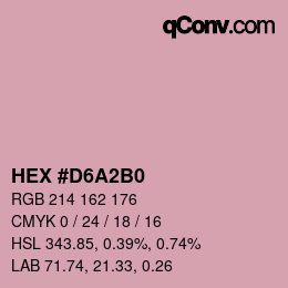 Color code: HEX #D6A2B0 | qconv.com