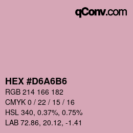 Color code: HEX #D6A6B6 | qconv.com
