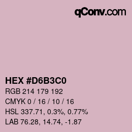 Color code: HEX #D6B3C0 | qconv.com