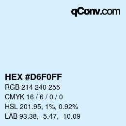Color code: HEX #D6F0FF | qconv.com