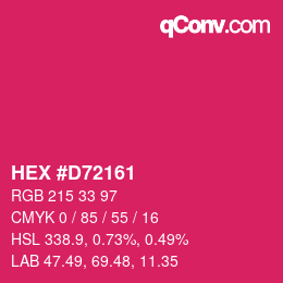 Color code: HEX #D72161 | qconv.com
