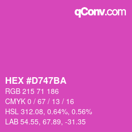 Color code: HEX #D747BA | qconv.com