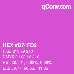 Color code: HEX #D74FD2 | qconv.com