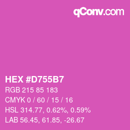 Color code: HEX #D755B7 | qconv.com