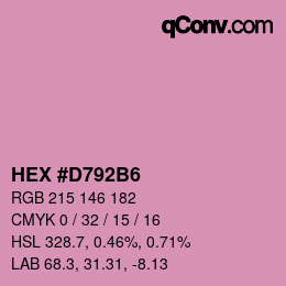 Color code: HEX #D792B6 | qconv.com