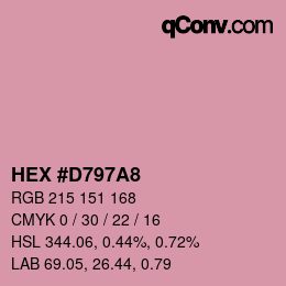 Color code: HEX #D797A8 | qconv.com