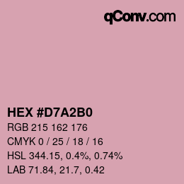 Color code: HEX #D7A2B0 | qconv.com
