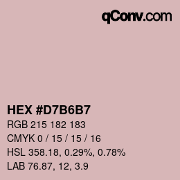 Color code: HEX #D7B6B7 | qconv.com