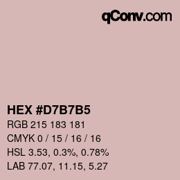 Color code: HEX #D7B7B5 | qconv.com