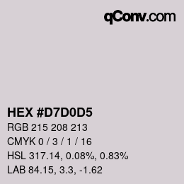 Color code: HEX #D7D0D5 | qconv.com