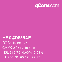 Color code: HEX #D855AF | qconv.com