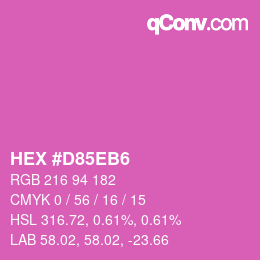 Color code: HEX #D85EB6 | qconv.com
