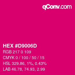 Color code: HEX #D9006D | qconv.com
