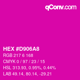 Color code: HEX #D906A8 | qconv.com