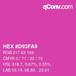 Color code: HEX #D93FA9 | qconv.com