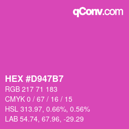 Color code: HEX #D947B7 | qconv.com