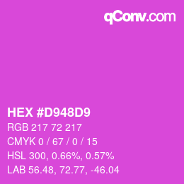 Color code: HEX #D948D9 | qconv.com