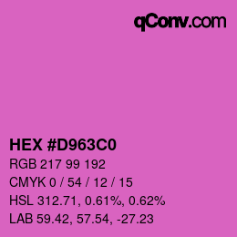 Color code: HEX #D963C0 | qconv.com
