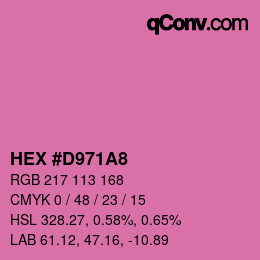 Color code: HEX #D971A8 | qconv.com