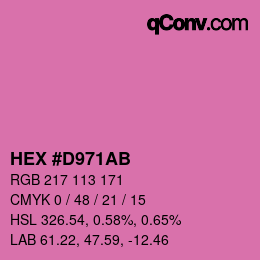 Color code: HEX #D971AB | qconv.com