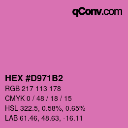 Color code: HEX #D971B2 | qconv.com