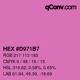 Color code: HEX #D971B7 | qconv.com