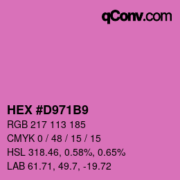 Color code: HEX #D971B9 | qconv.com