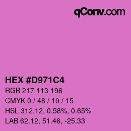 Color code: HEX #D971C4 | qconv.com